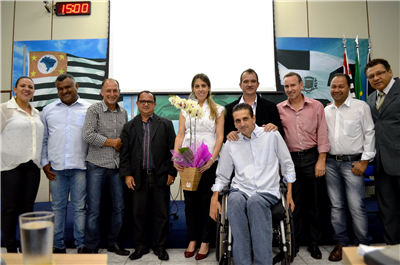 Jessica recebeu o reconhecimento dos vereadores de Nova Odessa